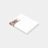 Post-it® Aquarelle alsacienne d'animal familier du chien de (Incliné)