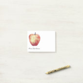 Post-it® Aquarelle Apple personnalisée (Sur un bureau)