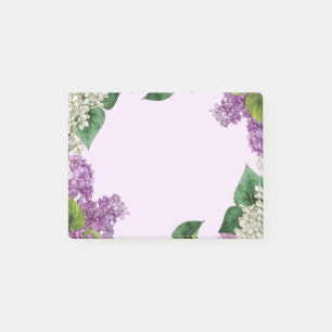 Post-it® Aquarelle Arbuste Lilac Jardin Fleurs Art