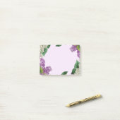 Post-it® Aquarelle Arbuste Lilac Jardin Fleurs Art (Sur un bureau)