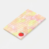 Post-it® Aquarelle Arrière - plan de tomate de carton mou (Incliné)