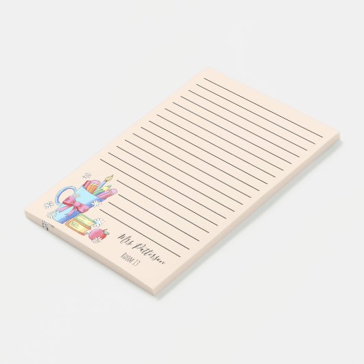 Post-it® Aquarelle Art Enseignant Jugé Post-It Notes (Incliné)