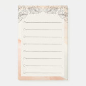 Post-it® Aquarelle Art Floral Post-it® Lijst van a Notes (Voorkant)