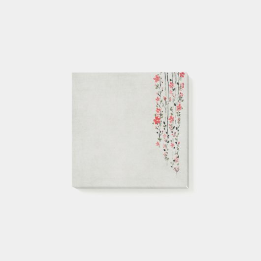 Post-it® Aquarelle Asian Roses Post il note : (Devant)