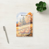 Post-it® Aquarelle Automne Citrouille de route en chute Feu (Bureau)
