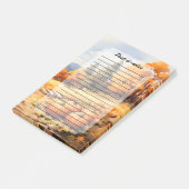 Post-it® Aquarelle Automne Citrouille de route en chute Feu (Incliné)