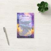 Post-it® Aquarelle Baleines Jardin Océan Abstrait (Bureau)