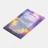 Post-it® Aquarelle Baleines Jardin Océan Abstrait (Incliné)