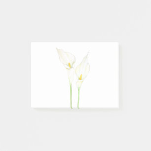 Post-it® Aquarelle blanche calla
