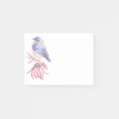 Post-it® Aquarelle Bleu Bleu Oiseau de l'Est (Devant)