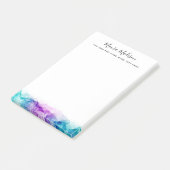 Post-it® Aquarelle bleu et violet Aqua (Incliné)