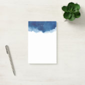 Post-it® Aquarelle bleu marine moderne Splash Personnalisé (Bureau)