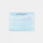 Post-it® Aquarelle bleu pâle personnalisée (Devant)