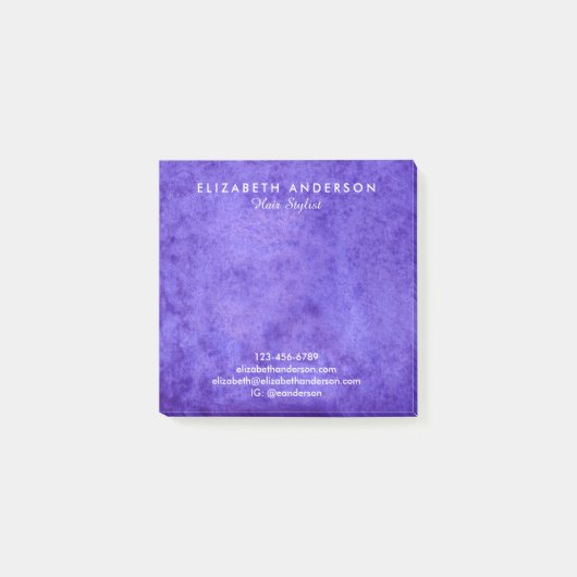 Post-it® Aquarelle bleu violet notes commerciales post-it (Devant)