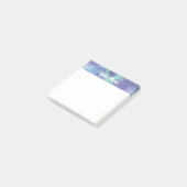 Post-it® Aquarelle bleue verte customisée (Incliné)