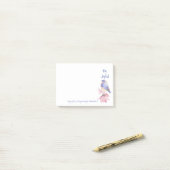 Post-it® Aquarelle Bluebird Joy of the Lord Bible Citation (Sur un bureau)