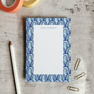 Post-it® Aquarelle bohème arc-en-ciel en bleu