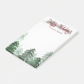 Post-it® Aquarelle Bois, Joyeuses Fêtes (Incliné)