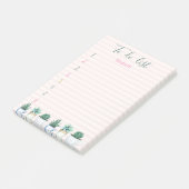 Post-it® Aquarelle Cactus Succulente Divisée En Deux (Incliné)