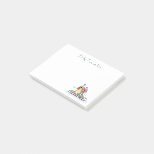 Post-it® Aquarelle Cavalier King Charles Spaniel (Incliné)