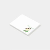 Post-it® Aquarelle Chickadee Oiseau Joyeux et Noël brillant (Incliné)