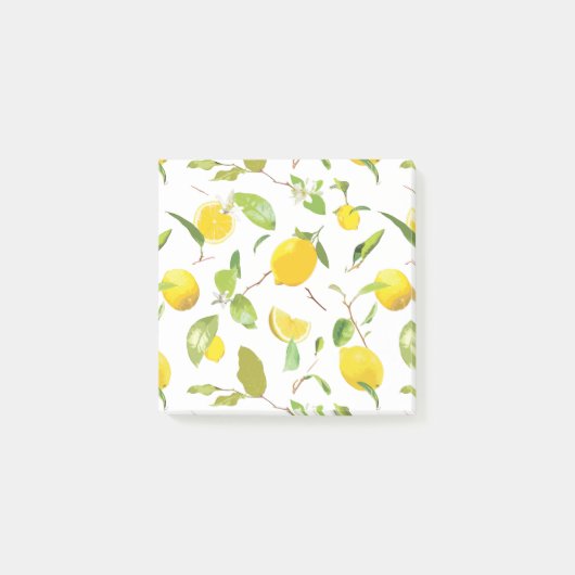 Post-it® Aquarelle Citron & Feuilles 2 (Devant)