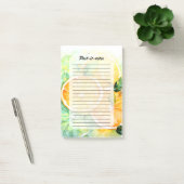 Post-it® Aquarelle Citron Orange Lime Botanique Cuisine (Bureau)