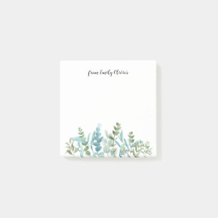 Post-it® Aquarelle Classy Green - Nom personnalisé