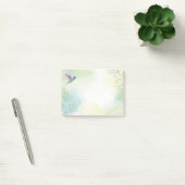 Post-it® Aquarelle Colibri Jardin Oiseau Nature Art (Bureau)