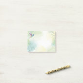 Post-it® Aquarelle Colibri Jardin Oiseau Nature Art (Sur un bureau)