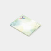 Post-it® Aquarelle Colibri Jardin Oiseau Nature Art (Incliné)