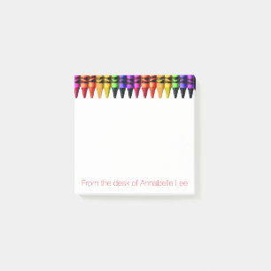 Post-it® Aquarelle colorée de crayons