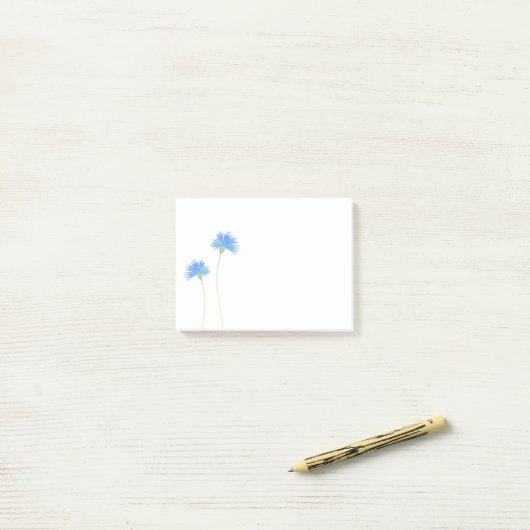Post-it® Aquarelle Cornflowers (Sur un bureau)
