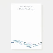 Post-it® Aquarelle côtière Poisson personnalisé (Devant)