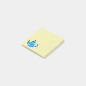 Post-it® Aquarelle couleur bleu teapot (Incliné)