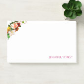 Post-it® Aquarelle couleur créative Floral Modèle Chic (Bureau)