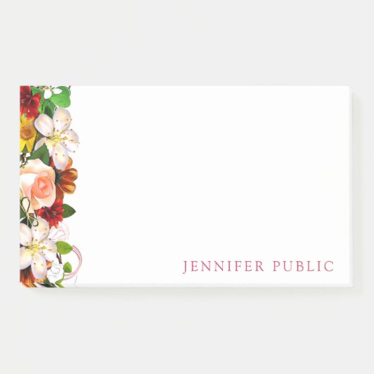 Post-it® Aquarelle créative Florale Fleurs Modèles modernes (Devant)
