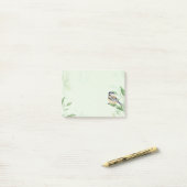 Post-it® Aquarelle Cute Chickadee Oiseau Nature Art (Sur un bureau)