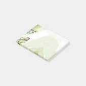Post-it® Aquarelle Cute Little Chickadee Oiseau Faune Art (Incliné)