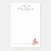 Post-it® Aquarelle Cute Personnalisée Note de l'enseignant (Devant)