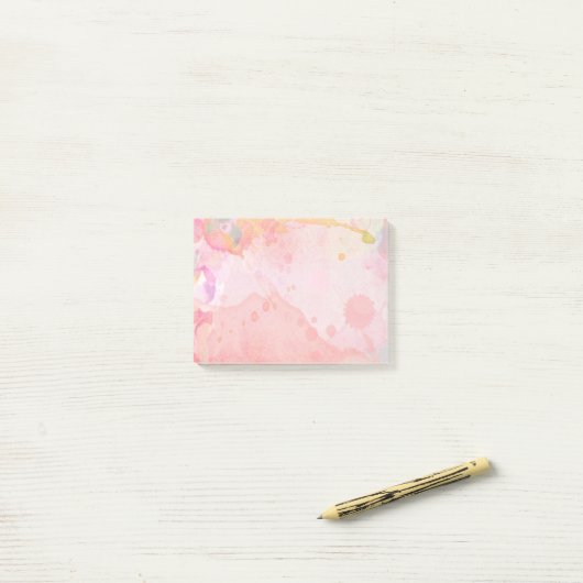 Post-it® Aquarelle dans les pastels (Sur un bureau)