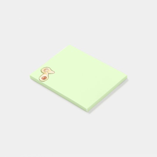 Post-it® Aquarelle d'Avocado simple (Incliné)