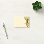 Post-it® Aquarelle de chat Tabby Tabby Coeur rose (Bureau)