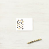 Post-it® Aquarelle de chien de trieuse du Labrador (Sur un bureau)