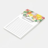 Post-it® Aquarelle de Citrus Mariage botanique (Incliné)