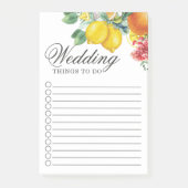 Post-it® Aquarelle de Citrus Mariage botanique (Devant)