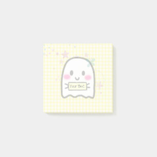 Post-it® Aquarelle de fille Yellow Ghost Nom Notes