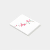 Post-it® Aquarelle de fleurs rouges de bougainvilliers rose (Incliné)
