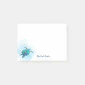 Post-it® Aquarelle de la tortue marine Océan Personnalisé (Devant)