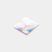 Post-it® Aquarelle de luxe Lilac Gold Nom personnalisé (Incliné)